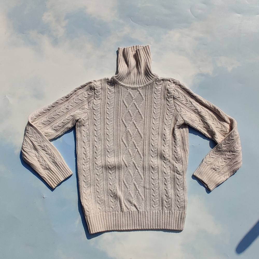 80s Vintage Fisherman Sweater Cable Knit Classic Vintage Cable Sweater Fisherman